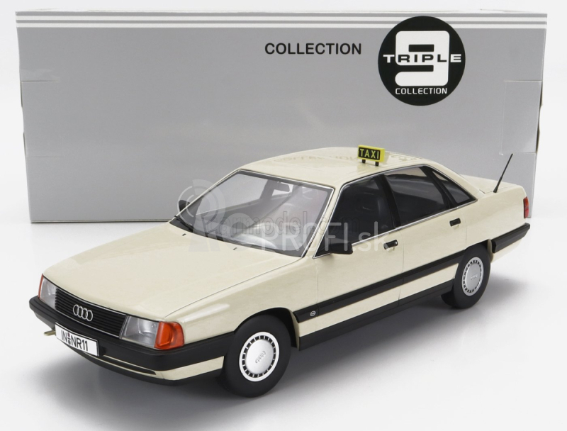 Triple9 Audi 100 (c3) Taxi 1989 1:18 Béžová