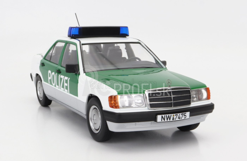 Triple9 Mercedes benz 190e (w201) Polizei Nemecko 1993 1:18 Bielozelený