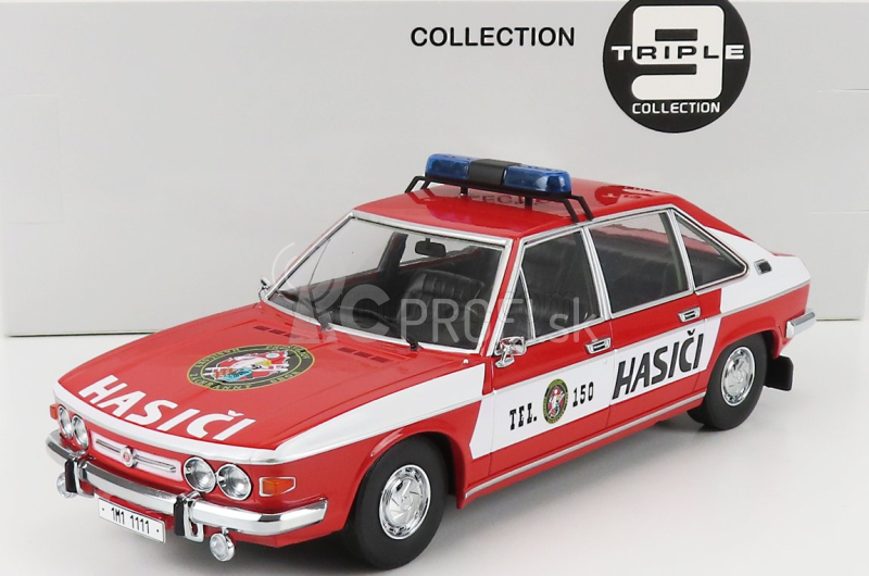 Triple9 Tatra 613 Československo Hasičské auto 1979 1:18 Červená biela