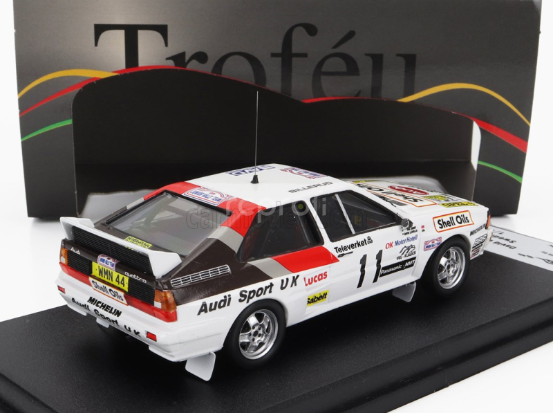 Trofeu Audi Quattro (nočná verzia) N 11 Rally Sweden 1985 David Liewellin - Phil Short 1:43 Biela