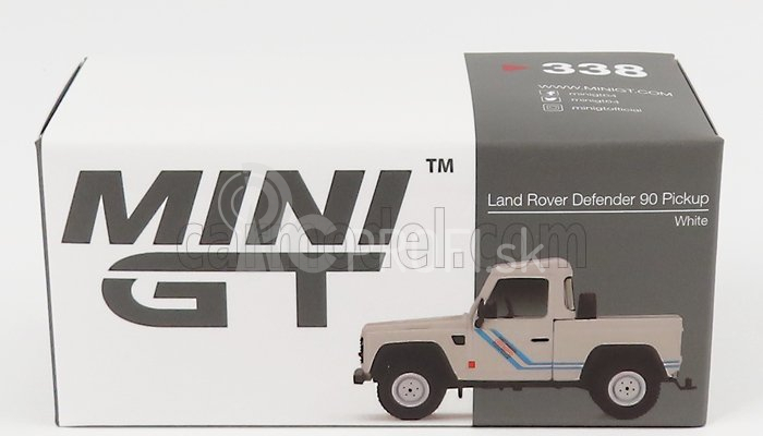 Truescale Land rover Defender 90 Pick-up Open 1983 Lhd 1:64 Biela