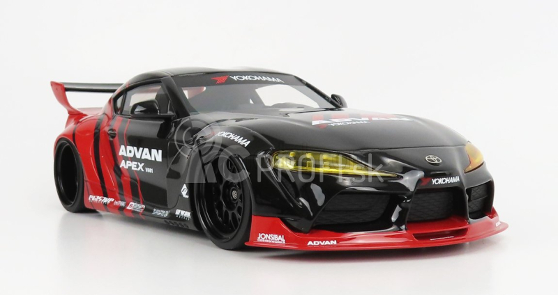 Truescale Toyota Supra Gr Advan Pandem 2019 1:18 červená čierna