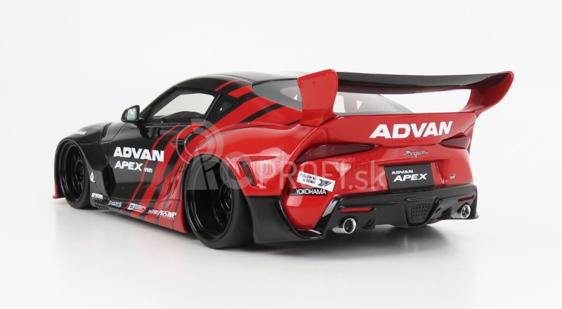 Truescale Toyota Supra Gr Advan Pandem 2019 1:18 červená čierna