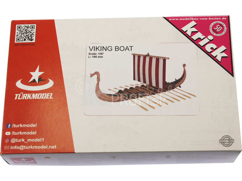 Türkmodel vikingská loď 1:87