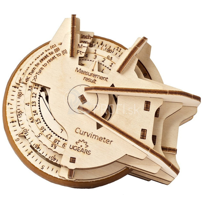 Ugears 3D drevená mechanická skladačka STEM curve meter (deskriptor)