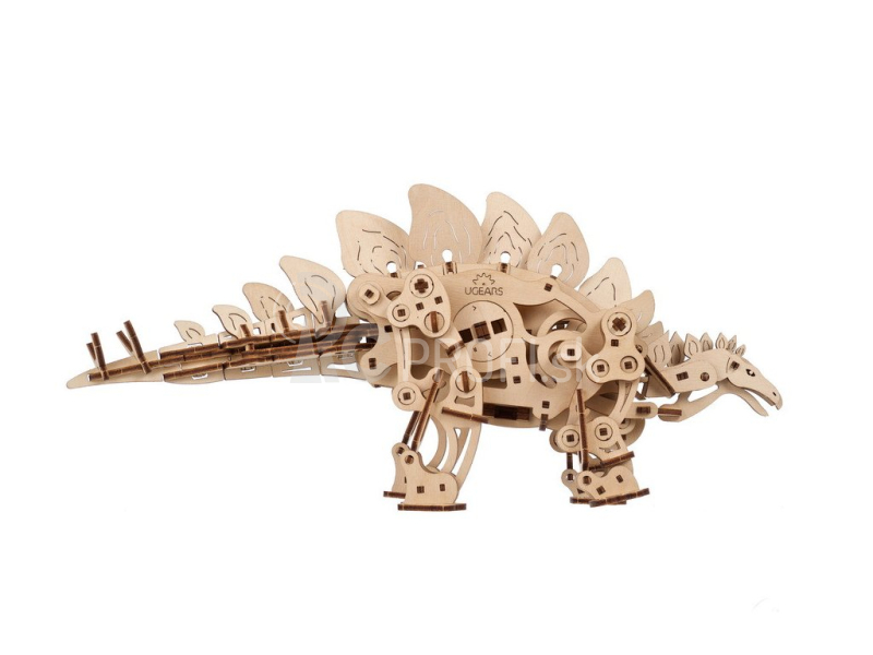 Ugears 3D drevené mechanické puzzle Stegosaurus