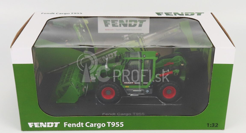 Universal hobbies Fendt T955 Nákladný teleskopický traktor 2010 1:32 Zelený