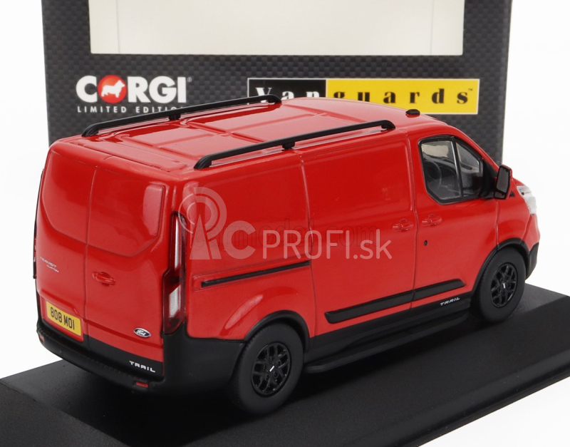 Vanguards Ford england Transit Custom Van 2018 1:43 Red Black