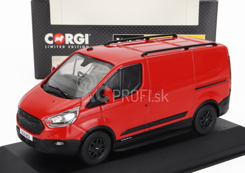 Vanguards Ford england Transit Custom Van 2018 1:43 Red Black