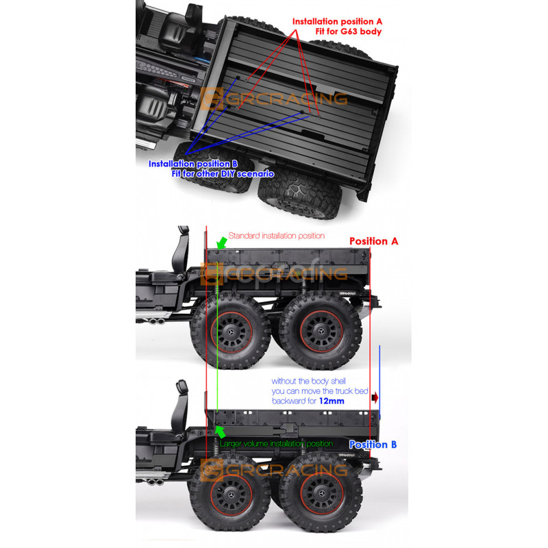 Zadný kit karosérie pre TRX-6 Mercedes-Benz G63