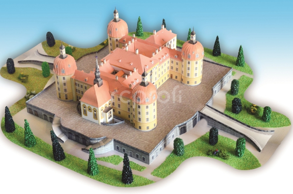 Zámok Moritzburg - papierový model 1:300