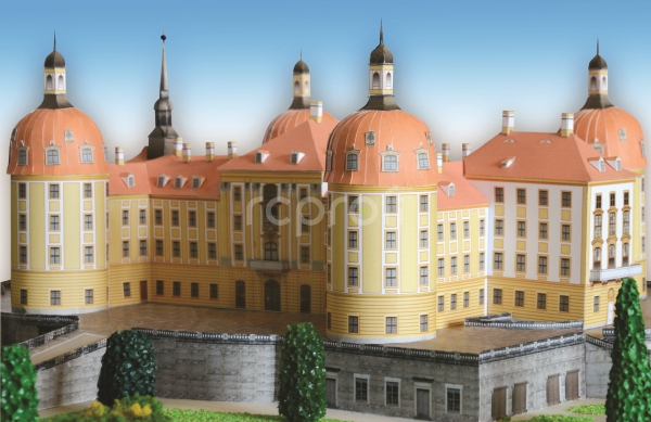 Zámok Moritzburg - papierový model 1:300