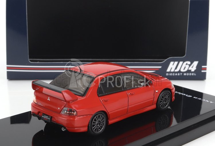 Zapaľovanie-model Mitsubishi Lancer Evolution Ix Gsr s motorom 2003 1:64 červená