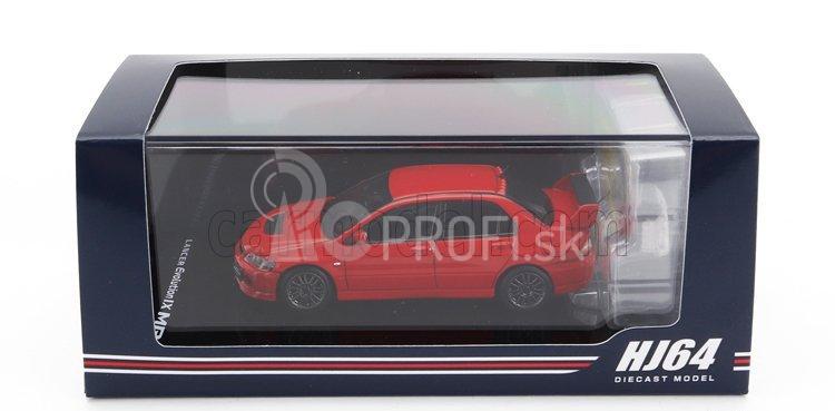 Zapaľovanie-model Mitsubishi Lancer Evolution Ix Gsr s motorom 2003 1:64 červená