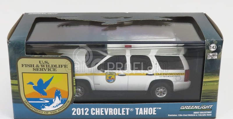 Zelené svetlo Chevrolet Tahoe Polícia U.s. Fish & Wildlife Service 2012 1:43 Biela