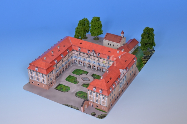 Žerotín Chateau Val. Meziříčí - papierový model 1:250