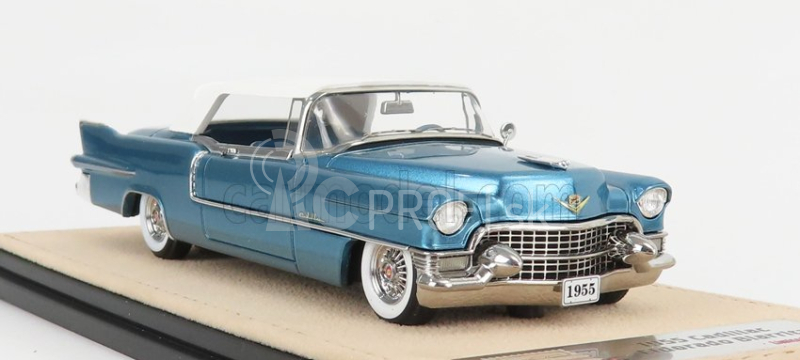 Známka-modely Cadillac Eldorado Biarritz 1955 Closed Top 1:43 Bahama Blue Met