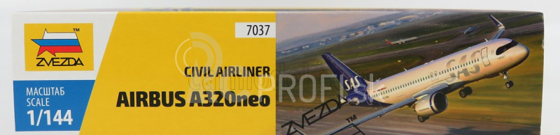 Zvezda Airbus A320 Lietadlo Airbus 2002 1:144 /