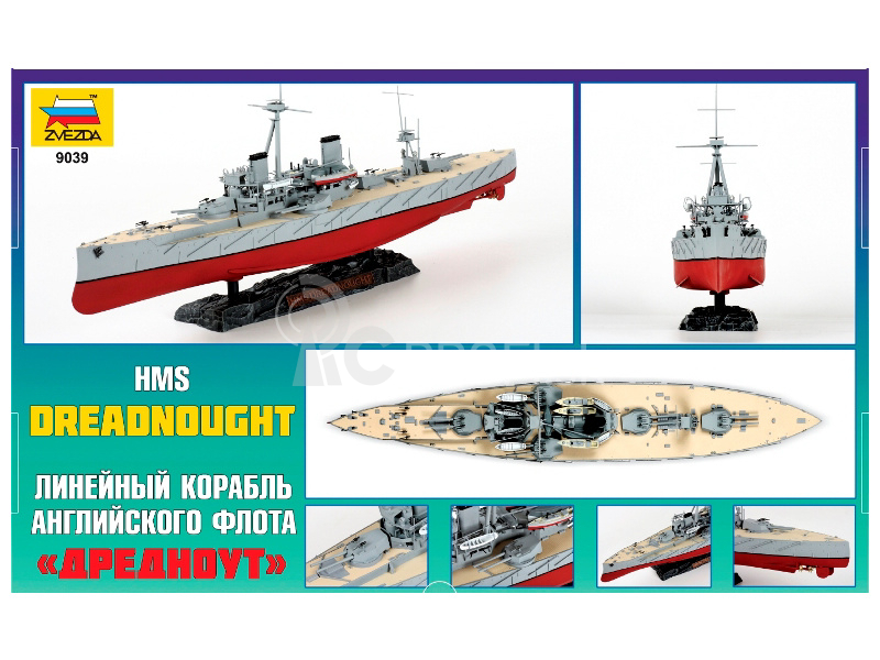 Zvezda Dreadnought ruská bojová loď (1:350)