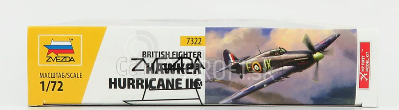 Zvezda Hawker Hurricane Iic Vojenské lietadlo 1941 1:72 /