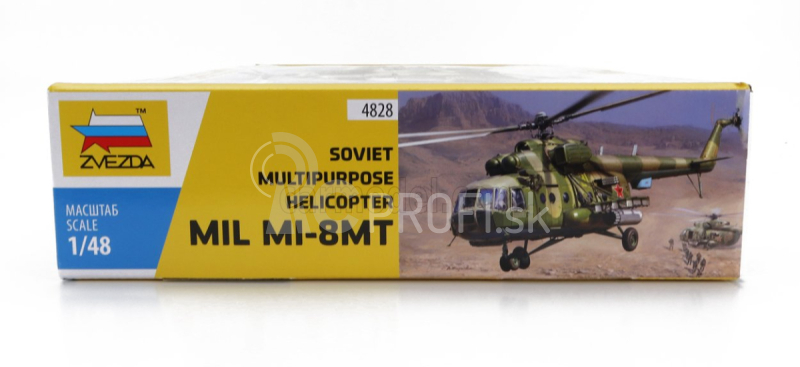 Zvezda Helicopter Mil Mi-8mt Sovietsky viacúčelový vrtuľník Vojenský 1967 1:48 /