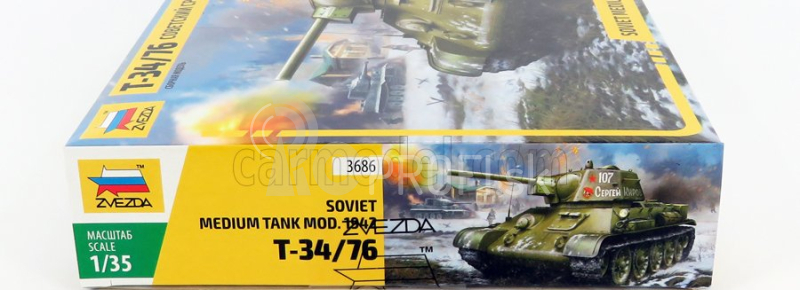 Zvezda Kampfpanzer T-34/76 Tank Military 1942 1:35 /