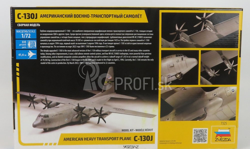 Zvezda Lockheed martin C-130j Vojenské americké ťažké dopravné lietadlo 1954 1:72 /