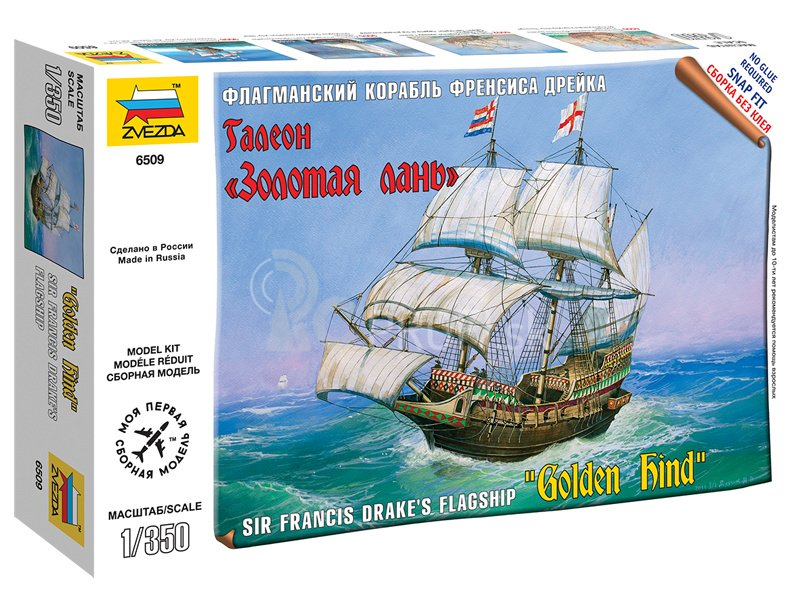 Zvezda Snap Kit – Golden Hind (1:350)