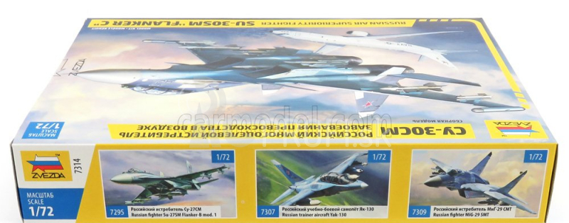 Zvezda Suchoj Su-30sm Flanker C Lietadlo - Caccia Bombardiere 1:72 Military