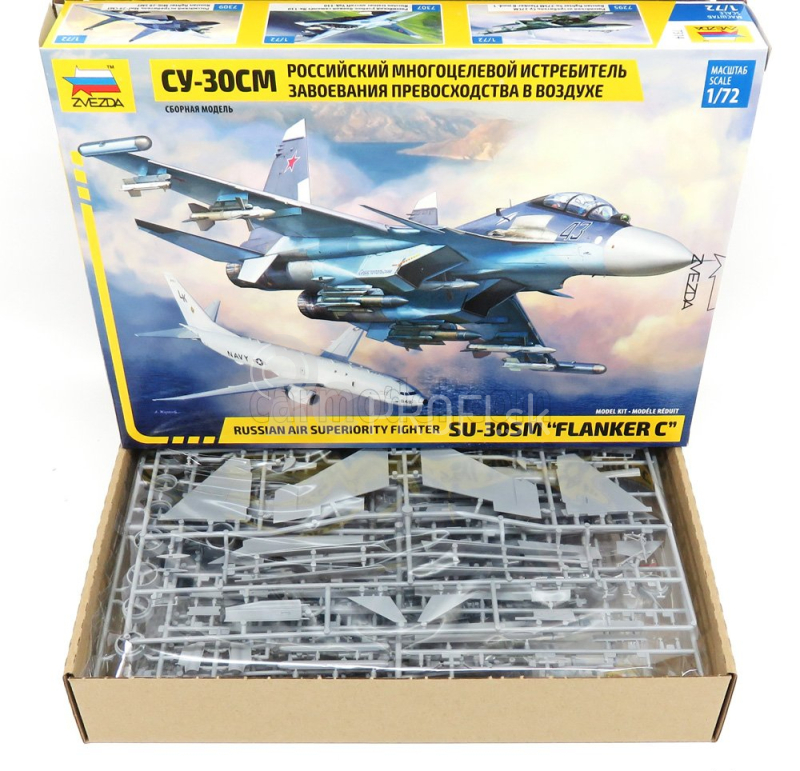 Zvezda Suchoj Su-30sm Flanker C Lietadlo - Caccia Bombardiere 1:72 Military