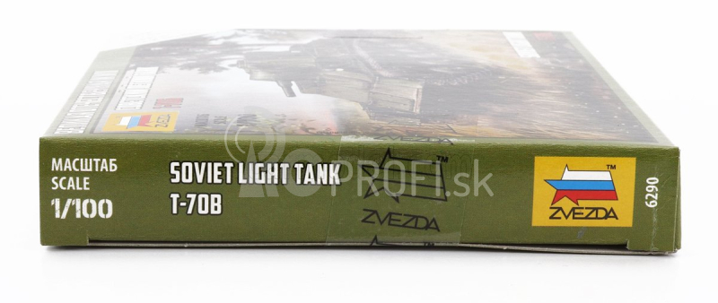 Zvezda Tank T-706 Sovietsky ľahký tank Vojenský 1945 1:100 /