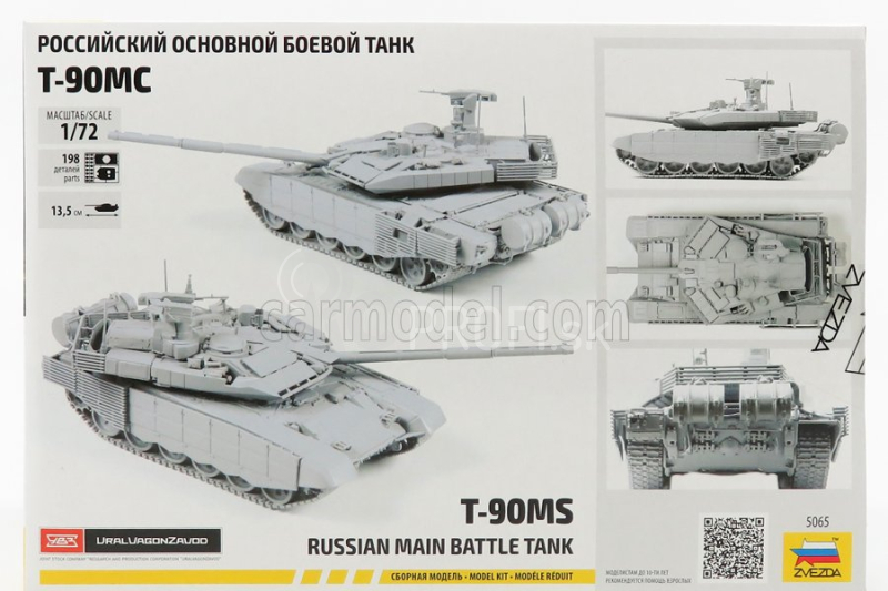 Zvezda Tank T90ms Ruský hlavný bojový tank 1:72 /