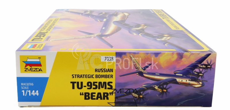 Zvezda Tupolev Ty-95ms Bear Vojenské ruské lietadlo 1956 1:144 /