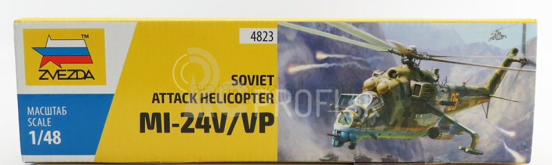 Zvezda Vrtuľník Mi-24b Soviet Attak 2009 1:48 /