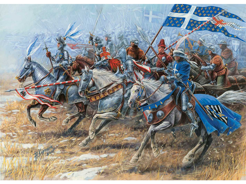 Zvezda Wargames (AoB) figúrky – French Knights (1:72)